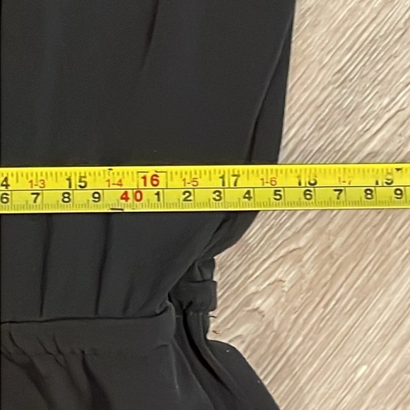 Tahari Women Jumpsuit XL Black Zip Front Sleeveless Contemporary Cocktail Preppy - Picture 13 of 17